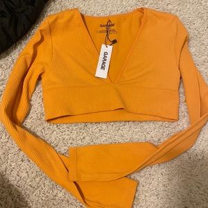 Garage Long sleeve crop top